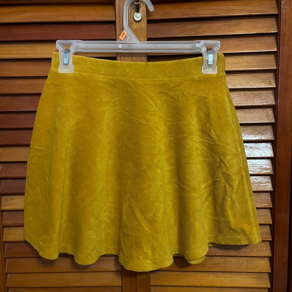 Forever 21 Yellow Mini Skirt